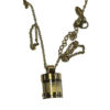 Protection Pendant in Glass Bottle (golden)