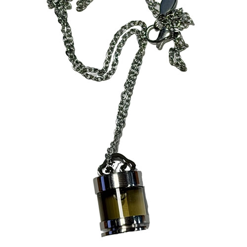 Protection Pendant in Glass Bottle (silver)